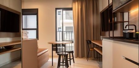 Studio para alugar com 28m², 1 quarto e sem vaga - Foto 2