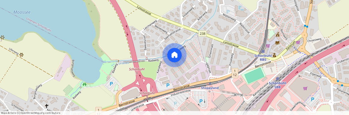 Stägmatt 32, 3302 Moosseedorf, Lageplan