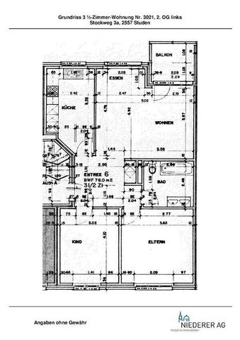 3.5 Zimmerwohnung mit Blick ins Grüne - Foto 4