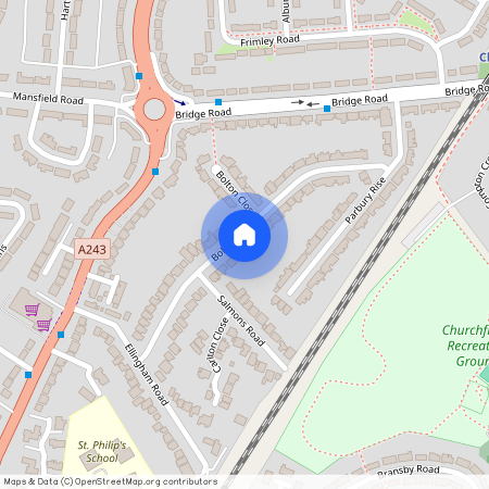 Bolton Road, Chessington, Surrey. KT9
