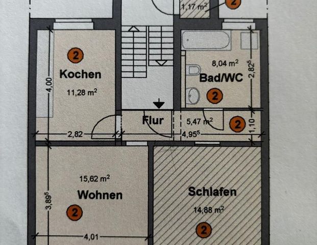 2- Zimmer Wohnung im Zentrum von Iserlohn- renoviert zu vermieten - Foto 1