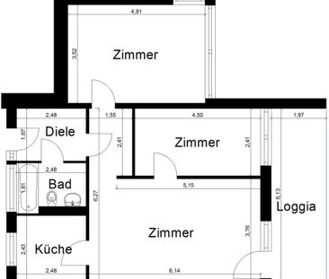 NUR MIT WBS! Schöne Drei-Zimmer-Wohnung in Viersen! - Foto 1