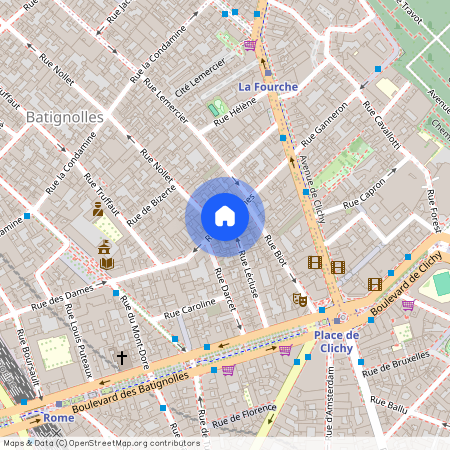 Appartement à louer rue des Dames, Paris 17ème