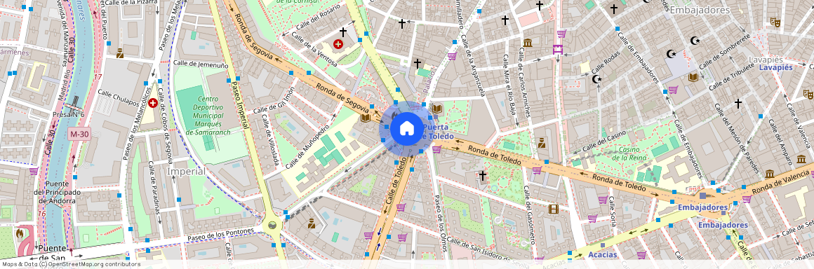 Glorieta de la Puerta de Toledo, Madrid, Community of Madrid 28005