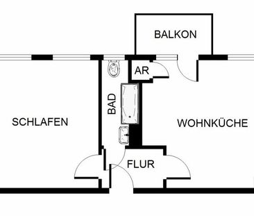 Auf gute Nachbarschaft: günstiges 1-Zi.-Single-Appartment - Photo 1
