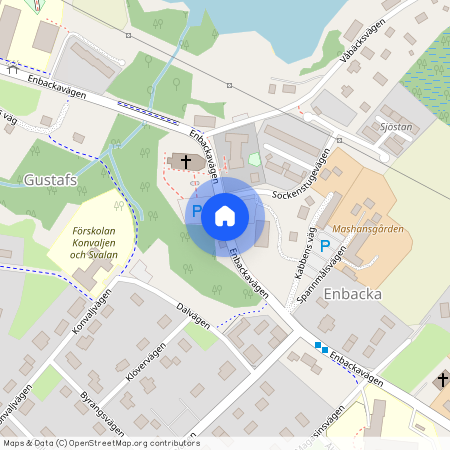 Enbackavägen, Gustafs