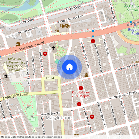 Waverley Court, 34-37 Beaumont Street, London, W1G