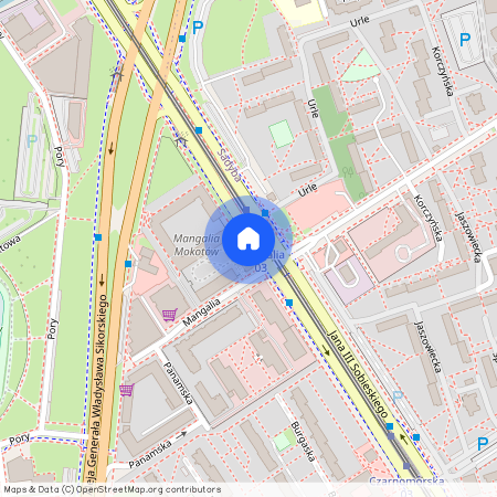 ul. Jana III Sobieskiego, Stegny, Mokotów, Warszawa, mazowieckie
