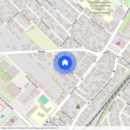 ul. Henryka Sienkiewicza, Radzionków, tarnogórski, śląskie