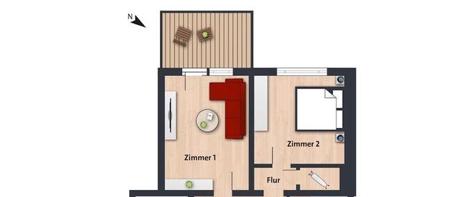 3-Zimmer-Wohnung im modernisierten Wohngebiet//3.OG re. - Foto 1