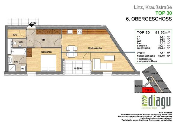 Singles/Pärchen aufgepasst! Gemütliche Wohnung mit Loggia in guter Lage - Photo 1