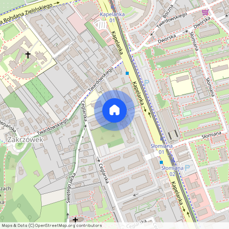 ul. Kapelanka, Zakrzówek, Dębniki, Kraków, małopolskie