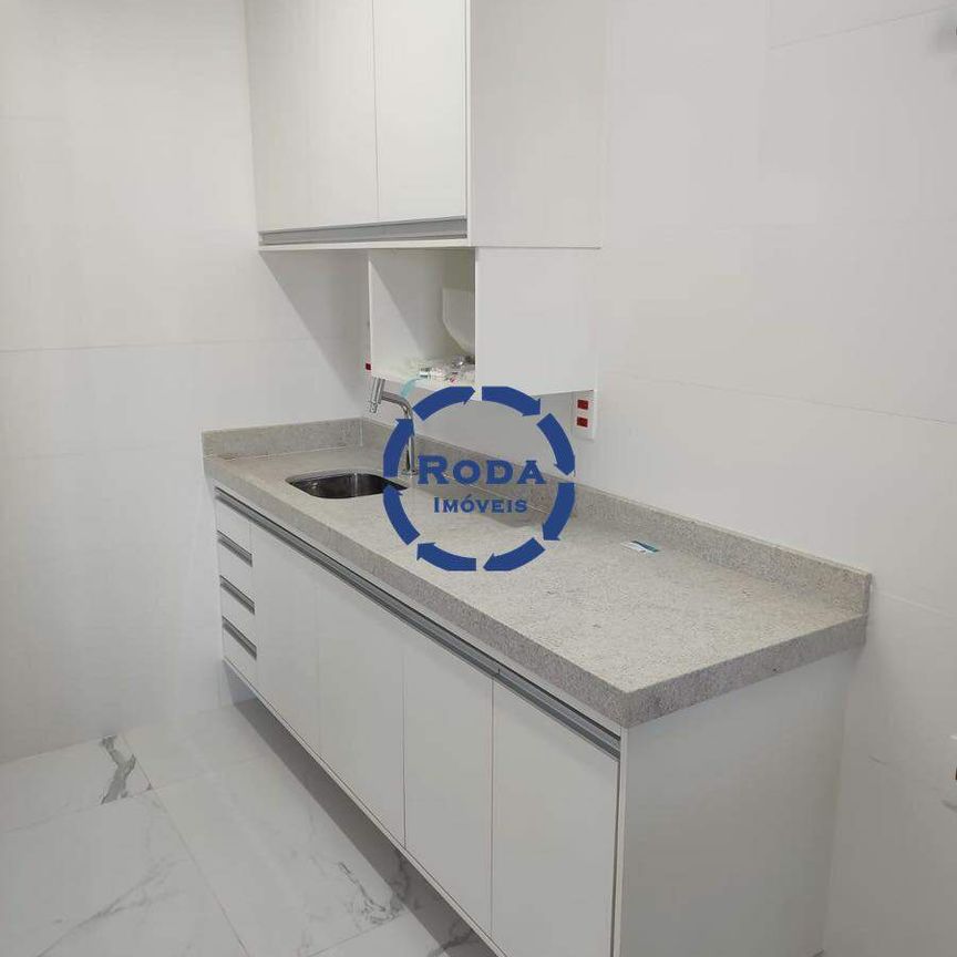Apartamento para locação 1 dormitório (suíte) | Varanda Gourmet no Boqueirão- Santos! - Foto 1