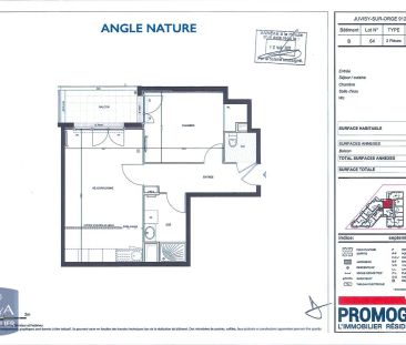 Appartement à louer 2 pièces 45.68m² - Photo 3