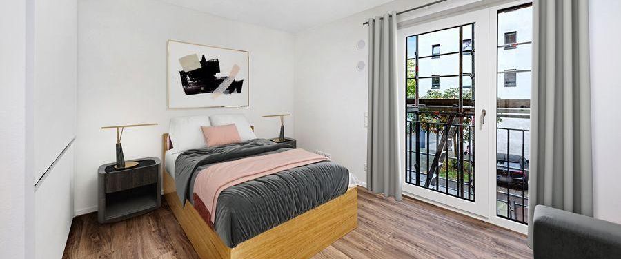 Neubau 2023 - Möbliertes 1 Zimmer-Apartment mit Dachterrasse - Typ D7 - Stichstraße - Ab 6 Monaten - Photo 1