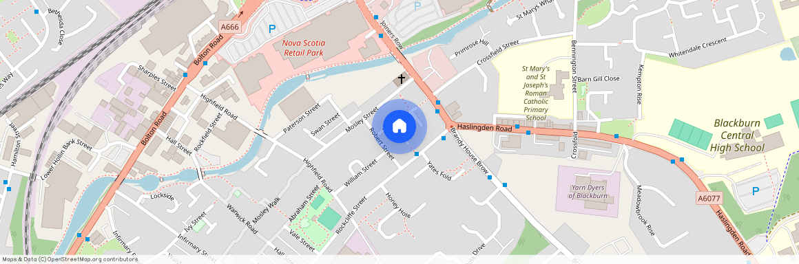 Frederick Street, Blackburn. Lancs. BB2 3BE