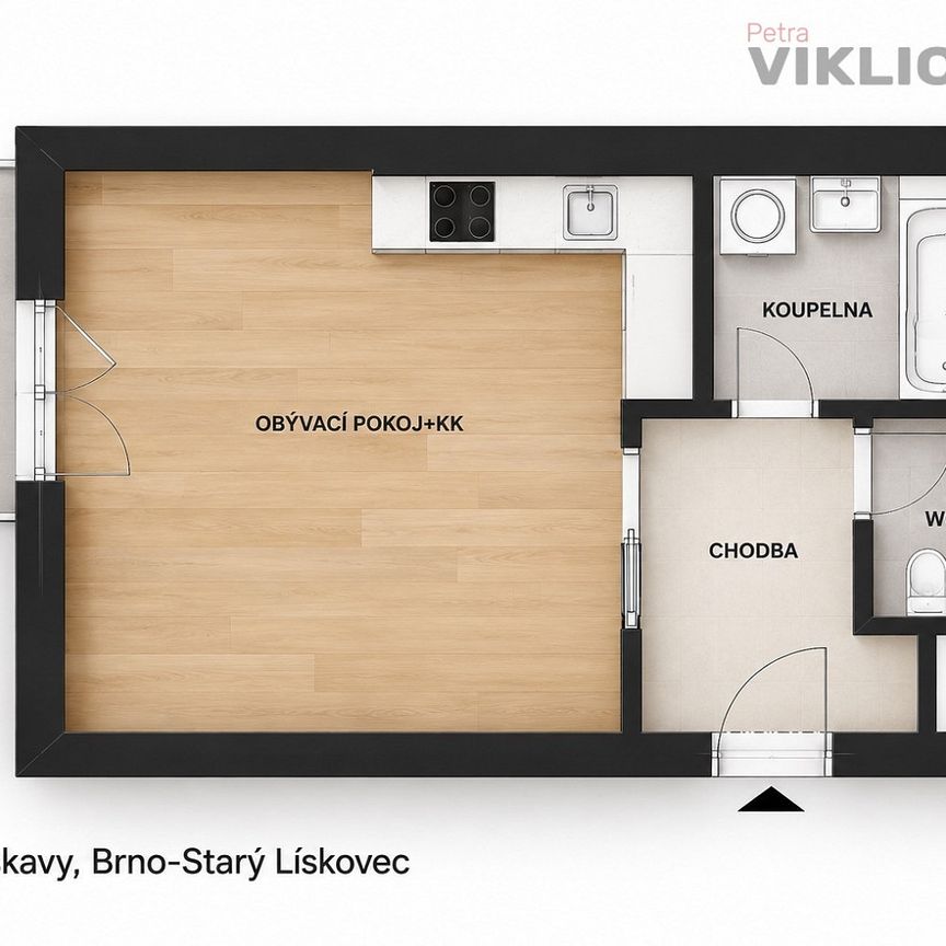 Pronájem bytu 1+kk 33 m² - Photo 1