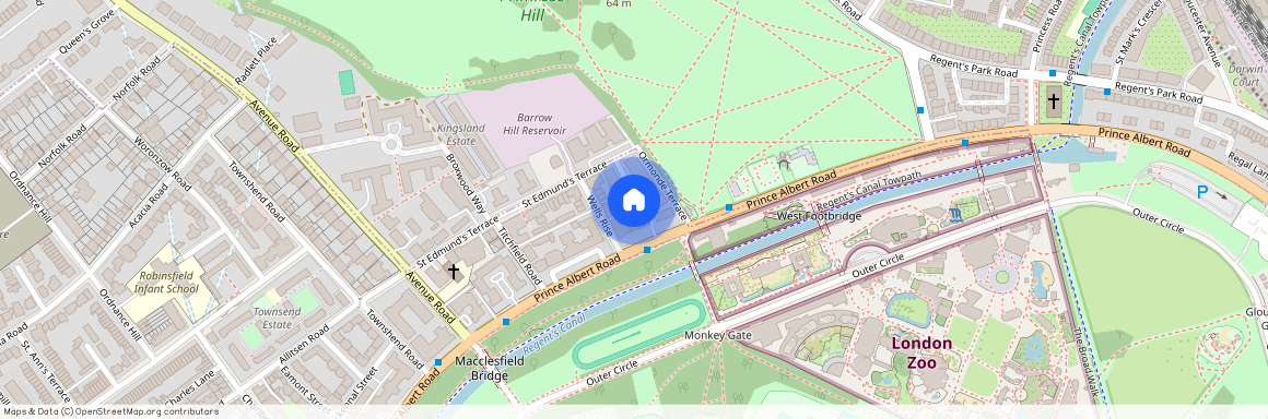 Prince Albert Road, Regent's Park, London, NW8