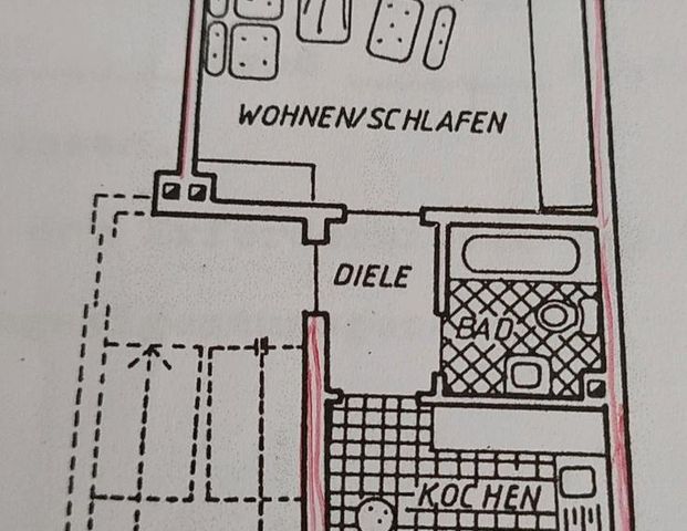 Wohnung 1,5 Zimmer - Foto 1