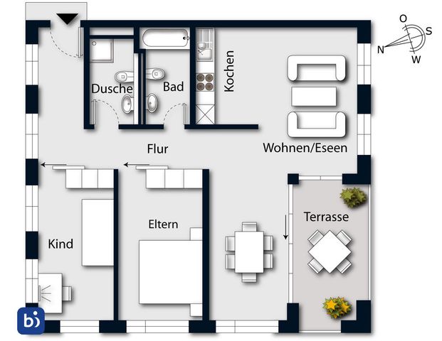 Hochwertige 3-Zimmer-Wohnung in einem Mehrfamilienhaus in Konstanz im 1.OG - *Ab sofort zu mieten* - Foto 1