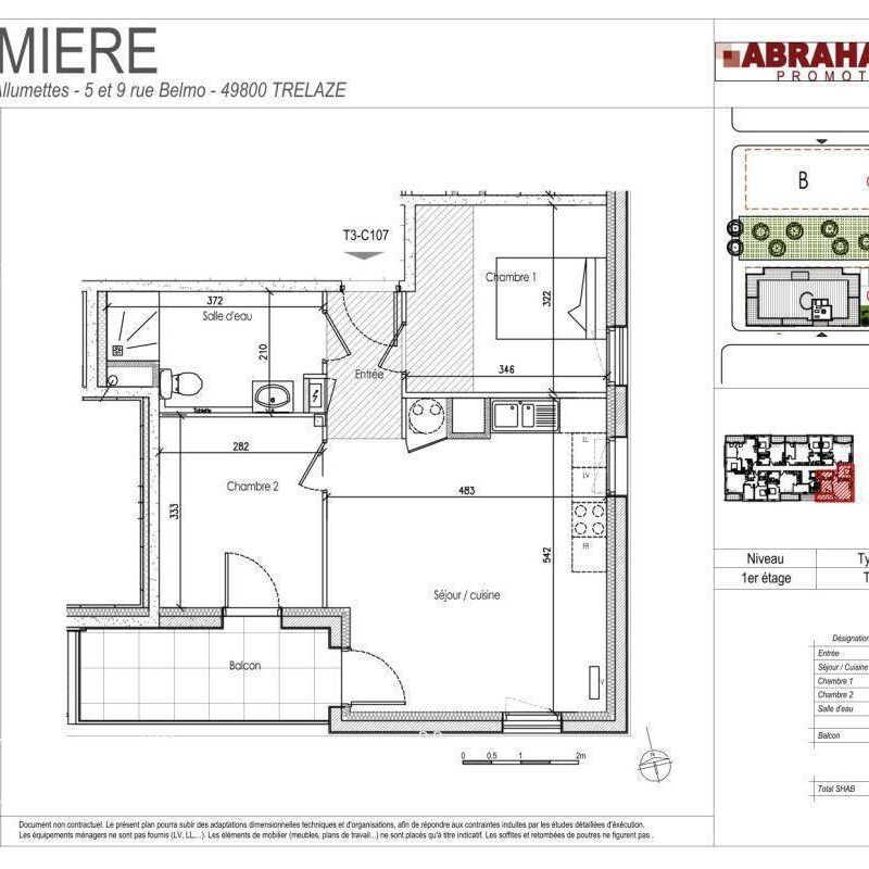 Appartement 3 pièces - - Photo 2