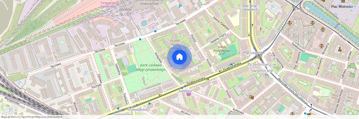 ul. Kolejowa, Przedmieście Świdnickie, Stare Miasto, Wrocław, dolnośląskie