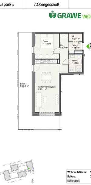 2-Zimmer-Wohnung mit Balkon - Provisionsfrei! - Photo 2