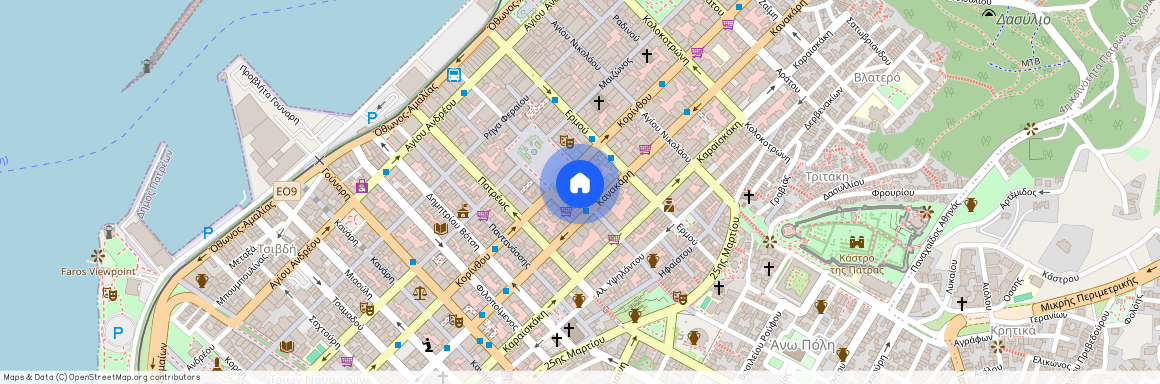 Πλ. Βασιλέως Γεωργίου Α 31, Πάτρα 262 21, Ελλάδα (26221)