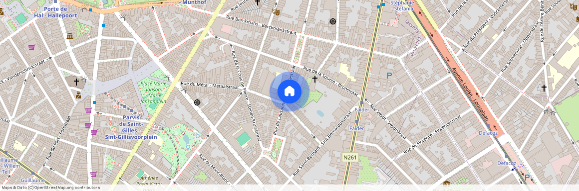 Rue de Lausanne - Lausannestraat 22, 1060 Saint-Gilles - Sint-Gillis, Belgium
