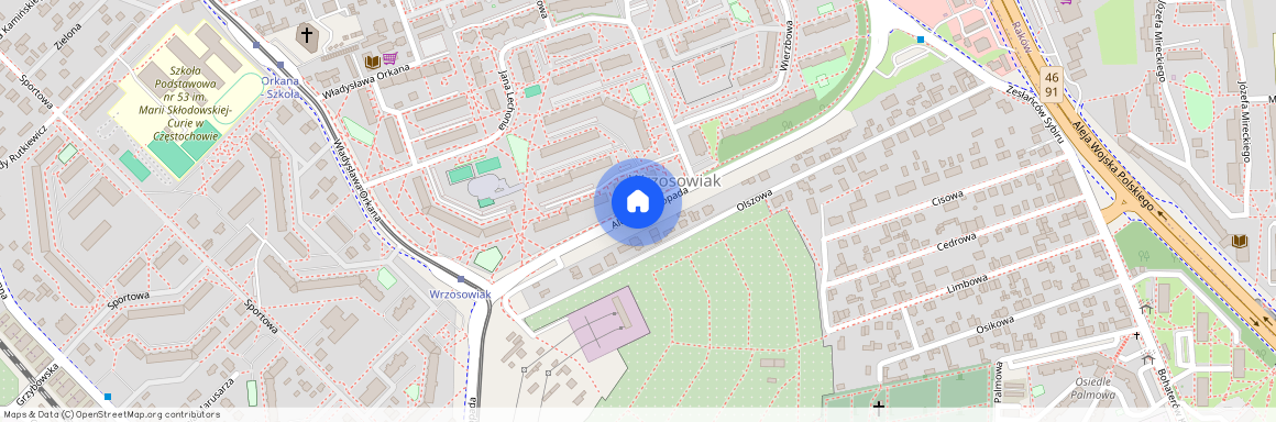 al. Aleja 11 Listopada, Wrzosowiak, Częstochowa, śląskie