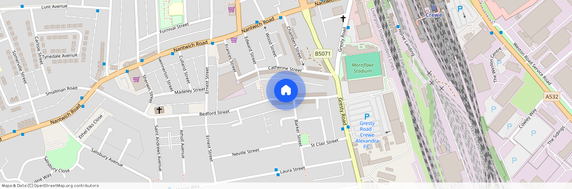 Ensuite Room 5, 59 Bedford Street, Crewe, CW2