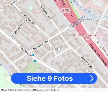 Helle 2-Zimmer-Wohnung in ruhiger Lage - Fürth Espan - Foto 1