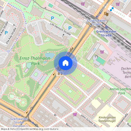 Greifswalder Str., Berlin, Prenzlauer Berg, 10405