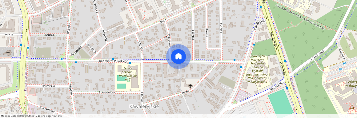 ul. Kazimierza Pułaskiego, Kawaleryjskie, Białystok, podlaskie