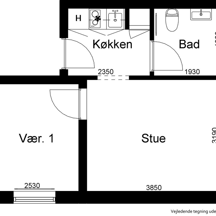 Ansvej, 100 1. v.2, Silkeborg, 8600 - Photo 1