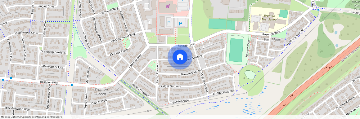 Greville Gardens, Great Park, NE13