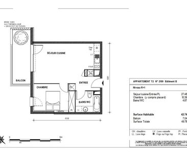 Location Appartement 2 pièces 42m² BRUGUIERES 31150 - Photo 5