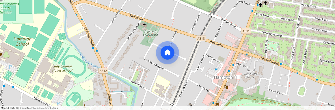 St. James's Avenue, Hampton Hill, Hampton, Middlesex, TW12