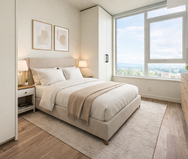 Modern 1 Bed Condo | Surrey Central | Ac • Pool | 30th Floor Views - Photo 3