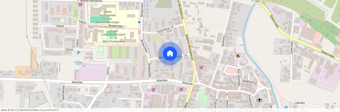 ul. Kopernika, Żnin, Żnin, żniński, kujawsko-pomorskie