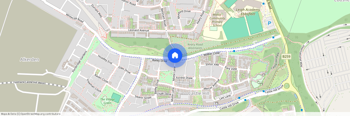 Castle Hill, Motte Lane, DA10, Ebbsfleet Valley