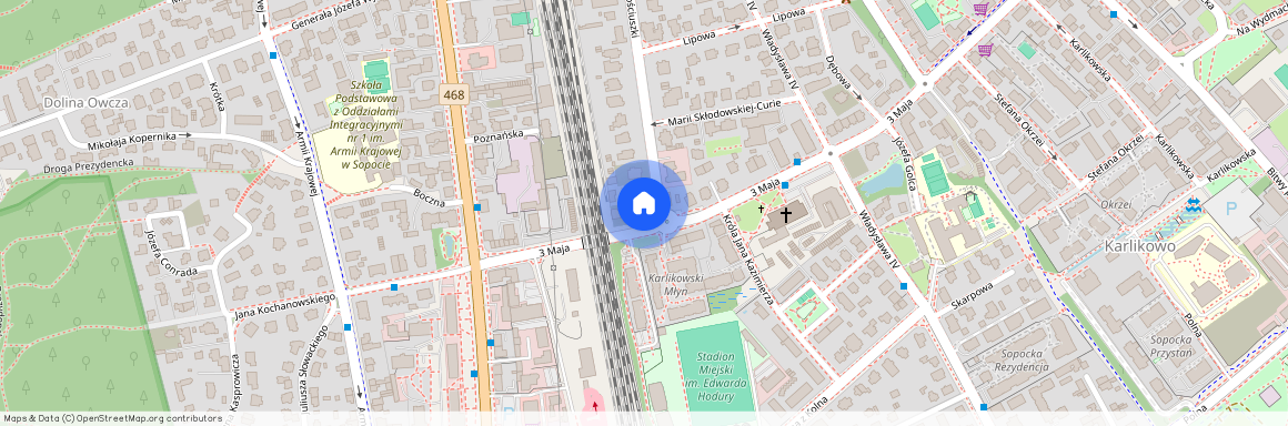 ul. Tadeusza Kościuszki, Centrum Południe, Dolny Sopot, Sopot, pomorskie