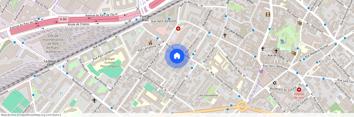 Rue Jean Jaurès, Francja, Nanterre