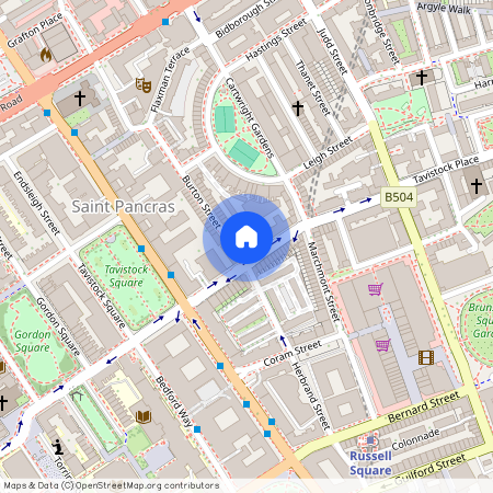 13 Tavistock Place, Tavistock Place, WC1H, London