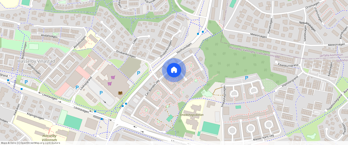 Carl Bondes väg **, Villastaden