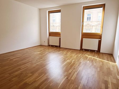 MOSSBACHERGASSE, sonnige 63 m² Neubau mit 12 m² Loggia/Terrasse, Wohnküche, 1 Zimmer, Wannenbad, Parketten, 3. Liftstock - Photo 2