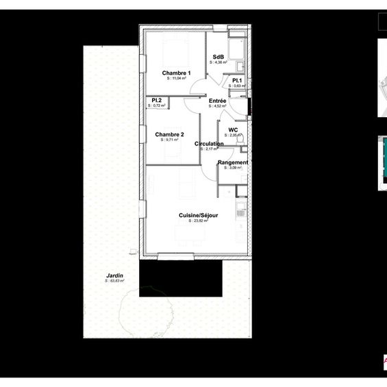 APPARTEMENT TYPE 3 – CLOS SAINT VINCENT – BLANZAT - Photo 2