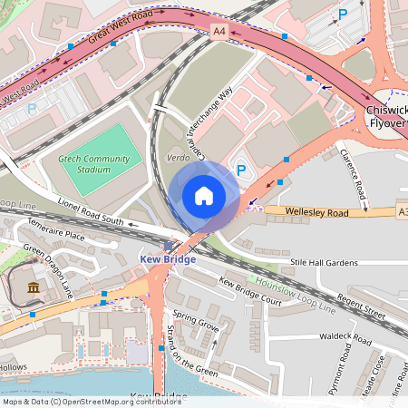 M-25, Kew Curve, Capital Interchange Way, Brentford, TW8