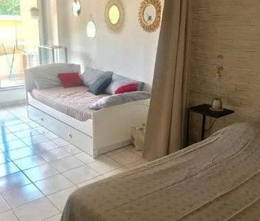 Meublé: F1 de 38m² avec parking, terrasse et jardin - Photo 1