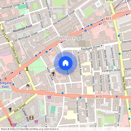 Plumbers Row, Aldgate, E1, London